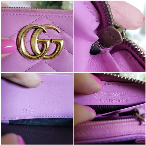 **SOLD** Authentic Pre-owned Gucci Marmont Zip Around Continental Wallet - Picture 13 of 14